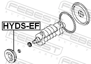 FEBEST HYDS-EF Belt Pulley, crankshaft