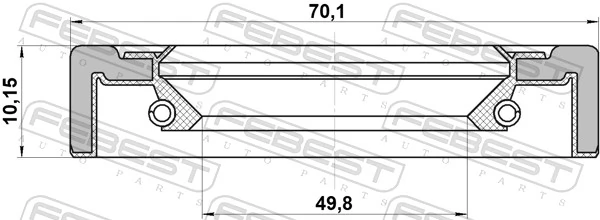 Shaft Seal, wheel hub 95GCY-51701010X
