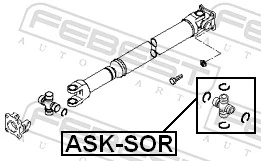 FEBEST ASK-SOR Joint, propshaft