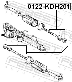 FEBEST 0122-KDH201 Inner Tie Rod