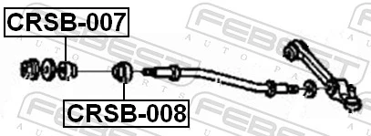 FEBEST CRSB-008 Mounting, control/trailing arm