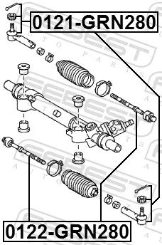 Tie Rod End 0121-GRN280