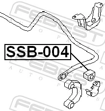 FEBEST SSB-004 Mounting, stabiliser bar