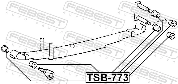 Bushing, leaf spring TSB-773