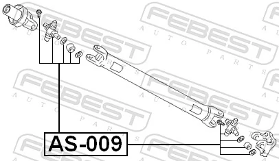 Joint, propshaft AS-009
