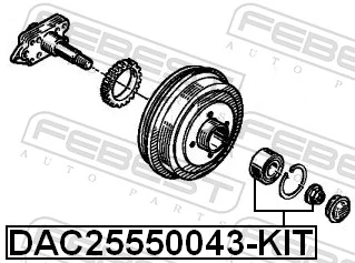 Kit de roulements de roue DAC25550043-KIT
