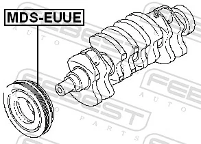 FEBEST MDS-EUUE Belt Pulley, crankshaft