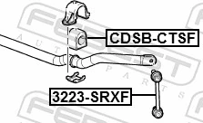 FEBEST CDSB-CTSF Mounting, stabiliser bar
