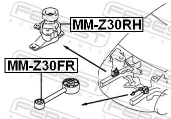 FEBEST MM-Z30FR Mounting, engine