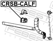 Mounting, stabiliser bar CRSB-CALF