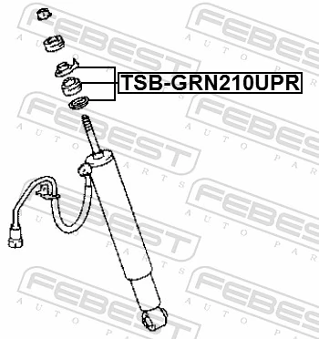 FEBEST TSB-GRN210UPR Spacer Bush, shock absorber