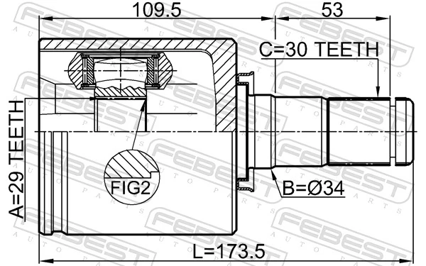 Joint Kit, drive shaft 0211-T31LH