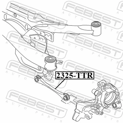 Control/Trailing Arm, wheel suspension 2325-TTR