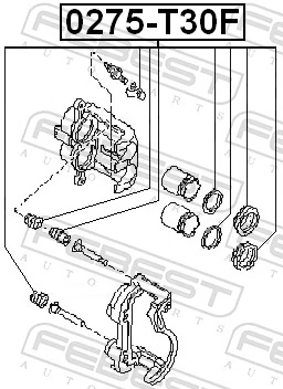Repair Kit, brake caliper 0275-T30F