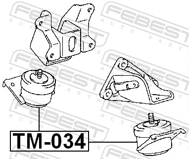 FEBEST TM-034 Mounting, engine