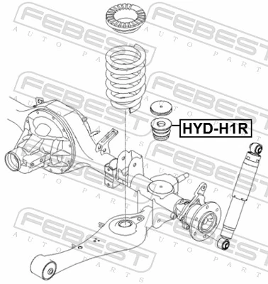 FEBEST HYD-H1R Leave Spring Stop, auxiliary spring