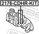 FEBEST 2176-CDHR-KIT Repair Kit, brake caliper
