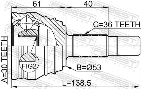 Joint Kit, drive shaft 2310-029