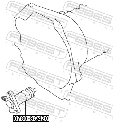 Slave Cylinder, clutch 0780-SQ420