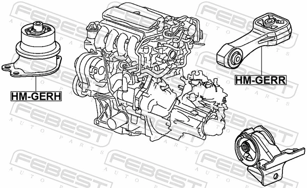 FEBEST HM-GERH Mounting, engine