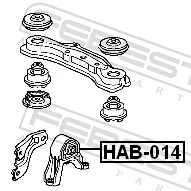 Mounting, differential HAB-014