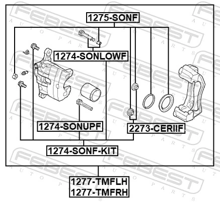 Brake Caliper 1277-TMFLH