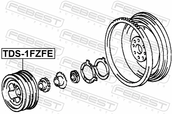 FEBEST TDS-1FZFE Belt Pulley, crankshaft