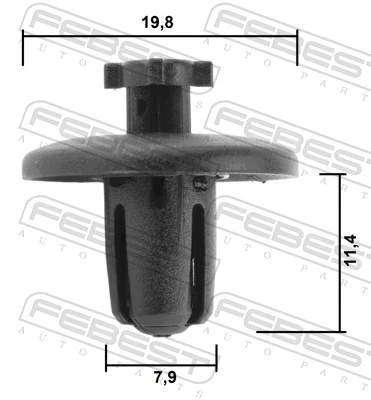 Clip, trim/protection strip 88570-048