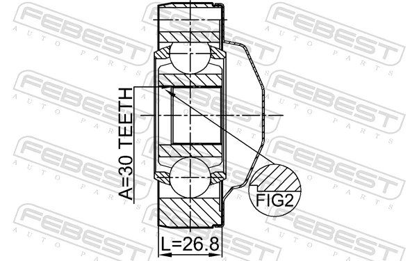 Joint, propshaft 1611-164SHA