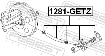 Master Cylinder, clutch 1281-GETZ