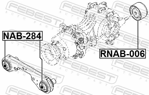 Mounting, differential RNAB-006