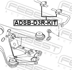FEBEST ADSB-D3R-KIT Repair Kit, stabiliser bush