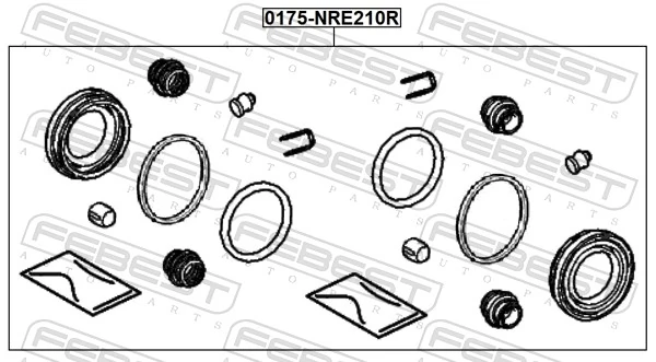 Repair Kit, brake caliper 0175-NRE210R
