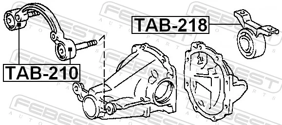 Mounting, differential TAB-218