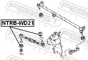 FEBEST NTRB-WD21 Repair Kit, tie rod end