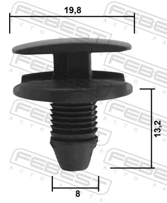 FEBEST 88570-209 Clip, trim/protection strip
