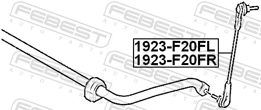 Link/Coupling Rod, stabiliser bar 1923-F20FL