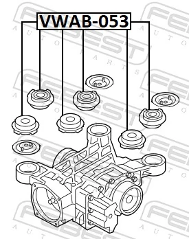 FEBEST VWAB-053 Mounting, differential
