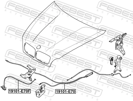 Bonnet Cable 19101-E70