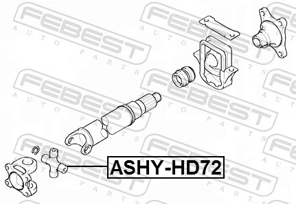 FEBEST ASHY-HD72 Joint, propshaft