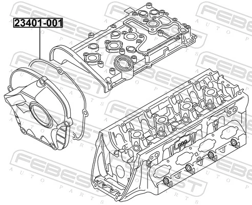 Gasket, timing case cover 23401-001