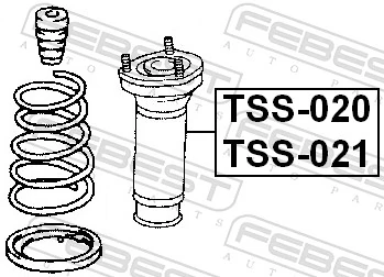 FEBEST TSS-020 Suspension Strut Support Mount
