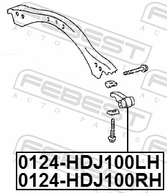 FEBEST 0124-HDJ100RH Watt Linkage