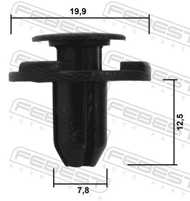 FEBEST 88570-140 Clip, trim/protection strip