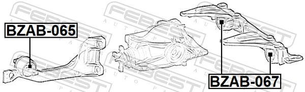 Mounting, differential BZAB-067