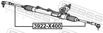 Inner Tie Rod 3922-X400