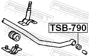 FEBEST TSB-790 Mounting, stabiliser bar