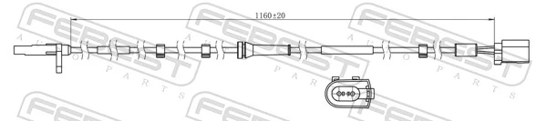 Sensor, wheel speed 21606-004