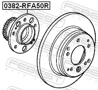 FEBEST 0382-RFA50R Wheel Hub