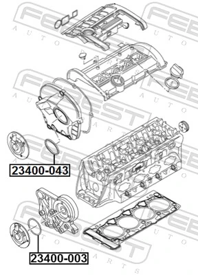 Gasket, timing case cover 23400-043